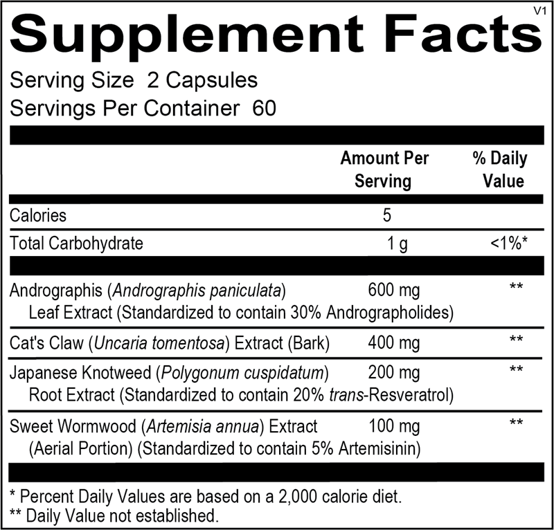 Phytocidal supplement facts image