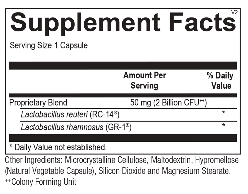 Ortho Biotic® Women's supplement facts image